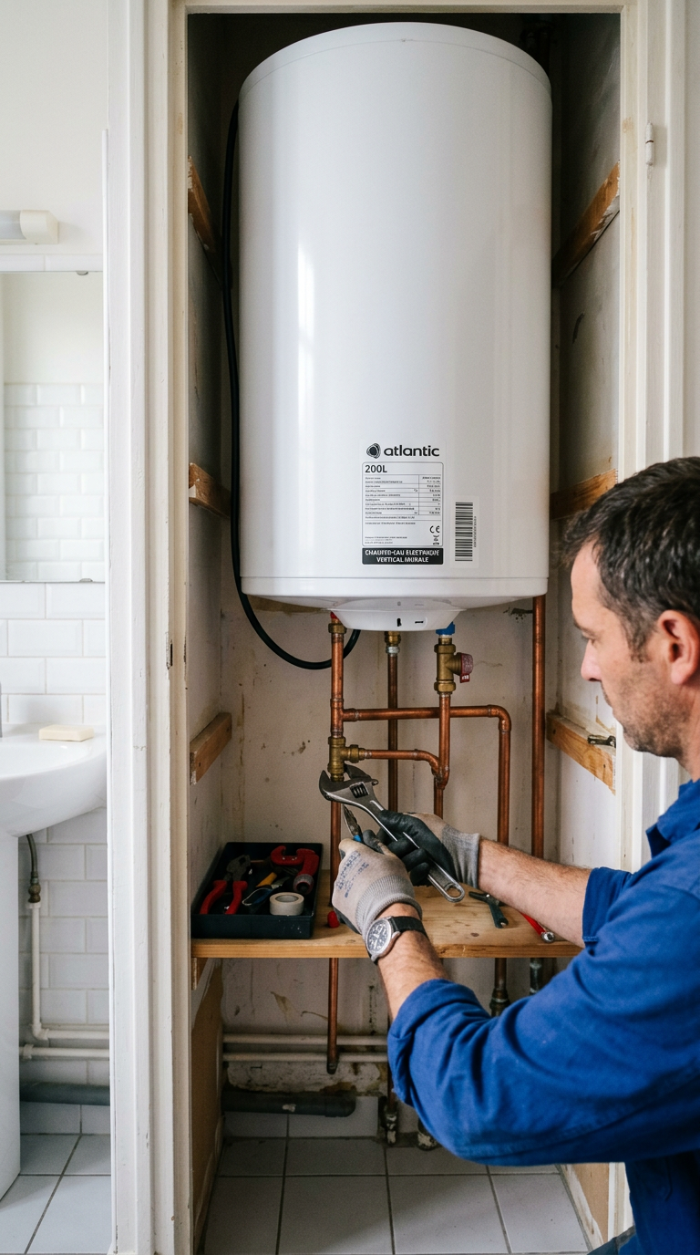 Réparation de ballon d'eau chaude cumulus par un plombier à Suresnes