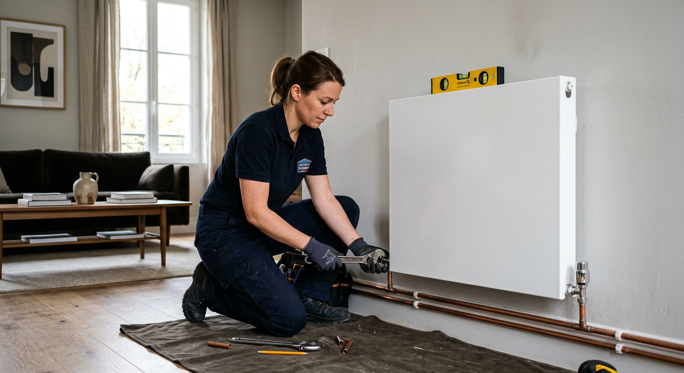 Installation de radiateur et robinet thermostatique à Suresnes 92