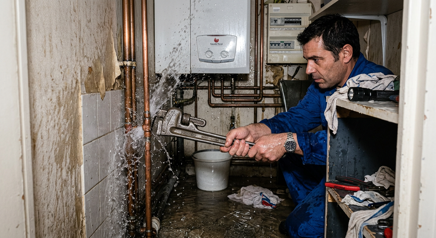 Réparation urgente fuite d'eau sur tuyauterie cuivre à Suresnes 92150
